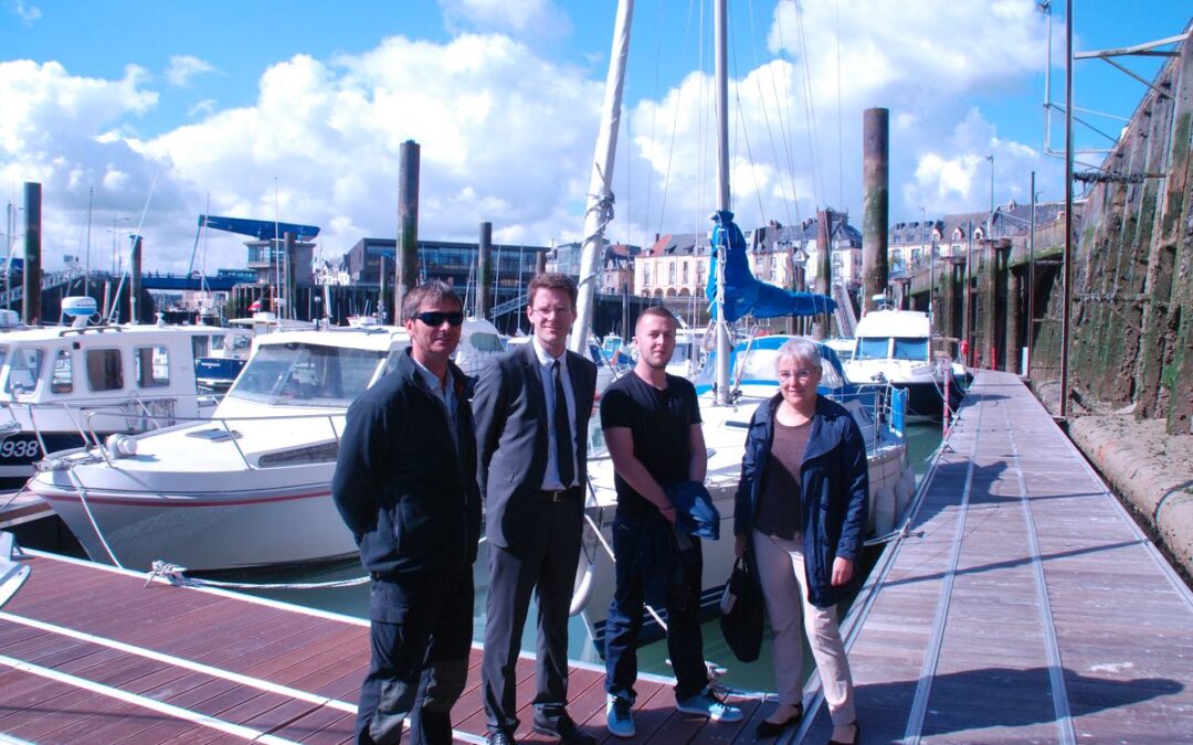 Le Port de Dieppe achève le chantier de remplacement des pontons et catways du bassin Ango