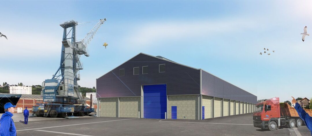 Construction d’un hangar quai de Norvège